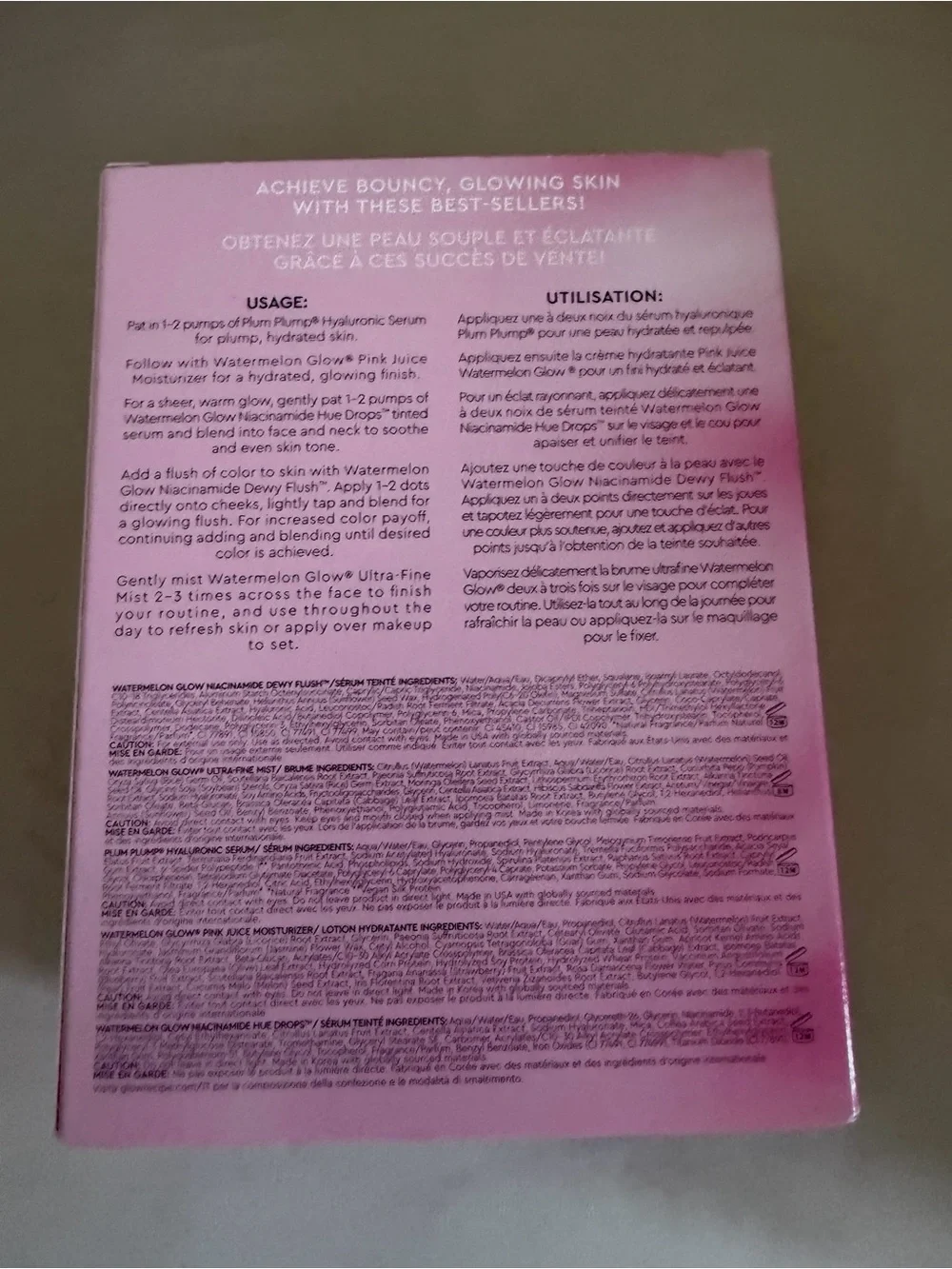 NWT Glow Recipe Dewy Babies Set Skincare Hydration Moisturizer Travel Size